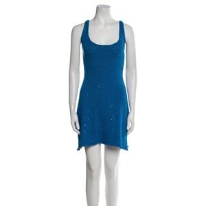 WeWoreWhat Blue Sequin Mini Dress